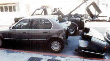 une Beemer accident�e