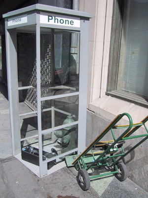une cabine t�l�phonique